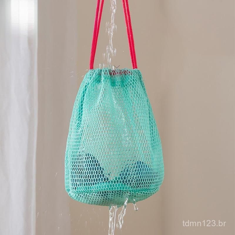 Bolsa de Armazenamento em Malha de Nylon com Cordão, Multifuncional para Viagens e Atividades ao Ar Livre Pro