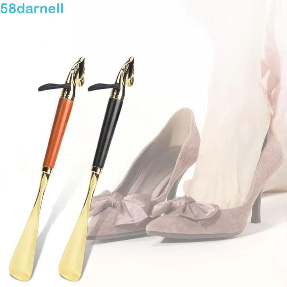 Buzina De Sapato De Metal DARNELL , Calçadeira De Alça Longa Com Cabeça De Leão/Cavalo , Levantador Portátil Durável