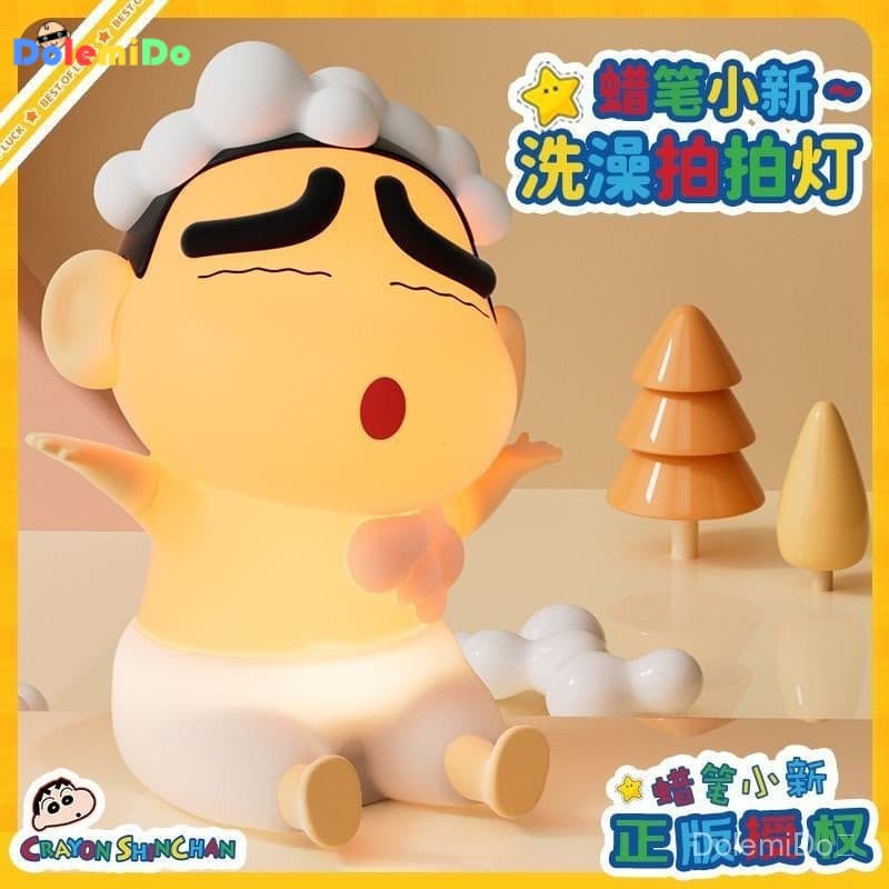 Lâmpada de Banho Genuine Crayon Shin-chan, Lâmpada Noturna Fofa Nohara Shinnosuke, Ornamento de Mesa, Lâmpada de Companh