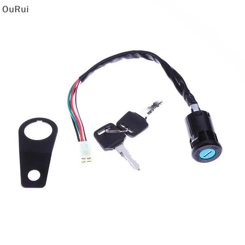 [B & C] 1 Conjunto De Acessórios DIY Universal Motorcycle Start The Ignition Switch Lo Key Com Braet Para A Maioria Dos 