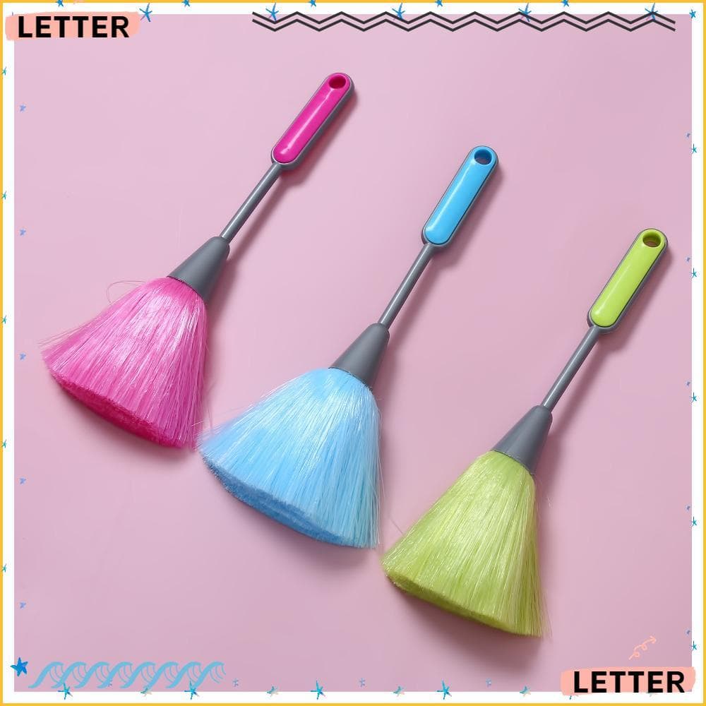 Escova De Limpeza De Teclado De Carta , Espanadora De Microfibra Anti-Poeira Com Cabo De Duas Cores , Limpador De Mão Do