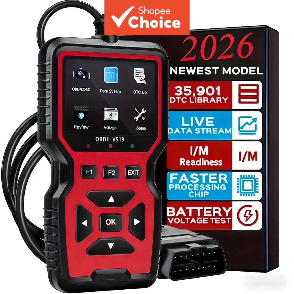 V519 OBD2 Scanner Ferramenta De Diagnóstico De Carro Luz De Falha De Motor Transparente De Dados Em Tempo Real