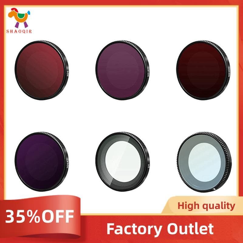 Conjunto De Filtro De Câmera De Ação Para Lente GO 3S UV CPL ND8 ND16 ND32 ND64 Kit De Acessórios