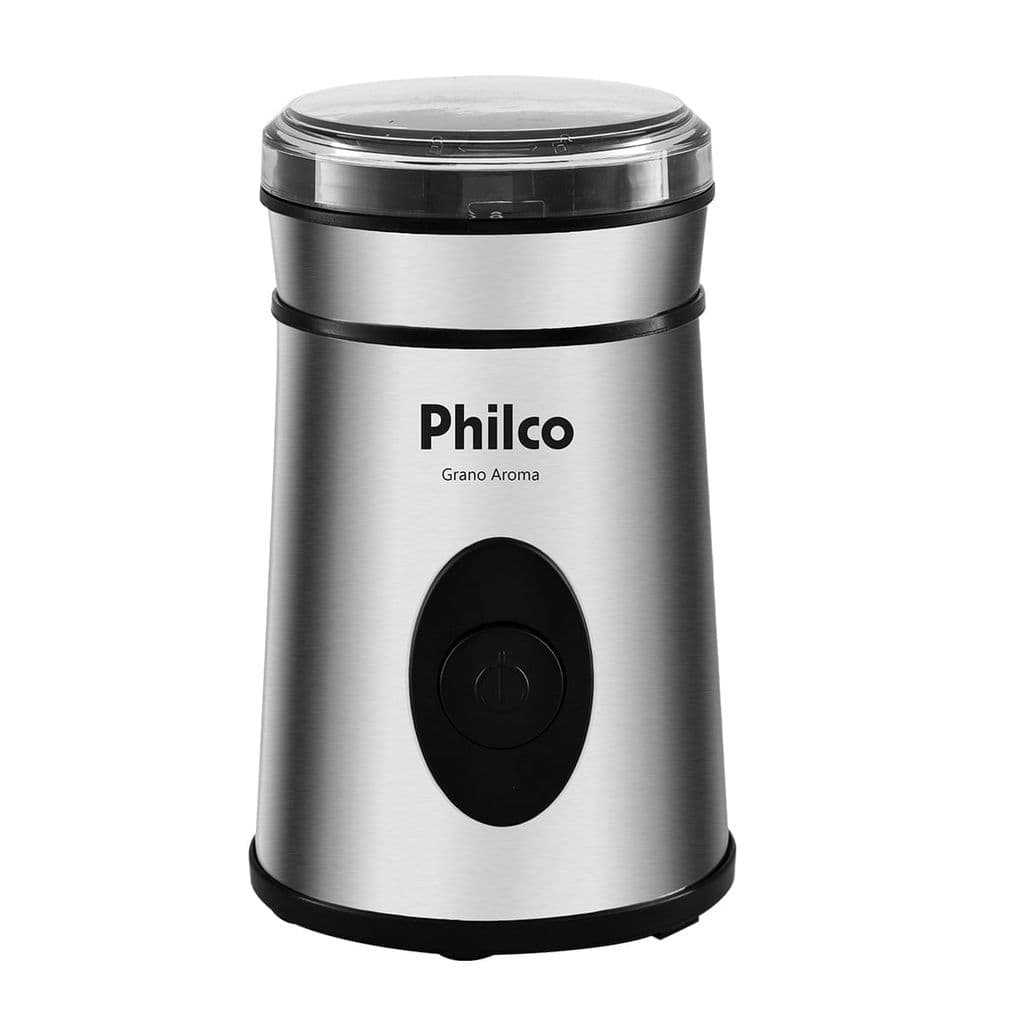 Moedor de Café Philco 50g de grãos 200W Inox Grano Aroma