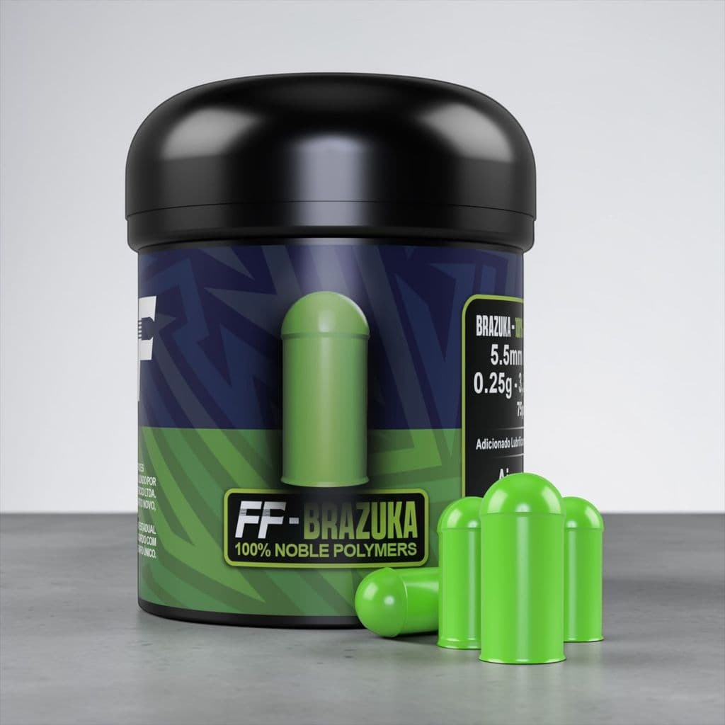 Chumbinho Pellets FF BRAZUKA 5.5 mm  Profissional / Impacto - 75 un