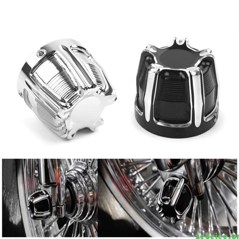 zebeiee Motocicleta Eixo Dianteiro Porca Cobre Tampas Da Haste Do Garfo Superior Para XL883 XL1200