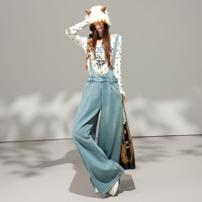 Calças jeans redutoras de idade, calças largas femininas, outono, novo estilo, solto, Casual, versão coreana, aparência 