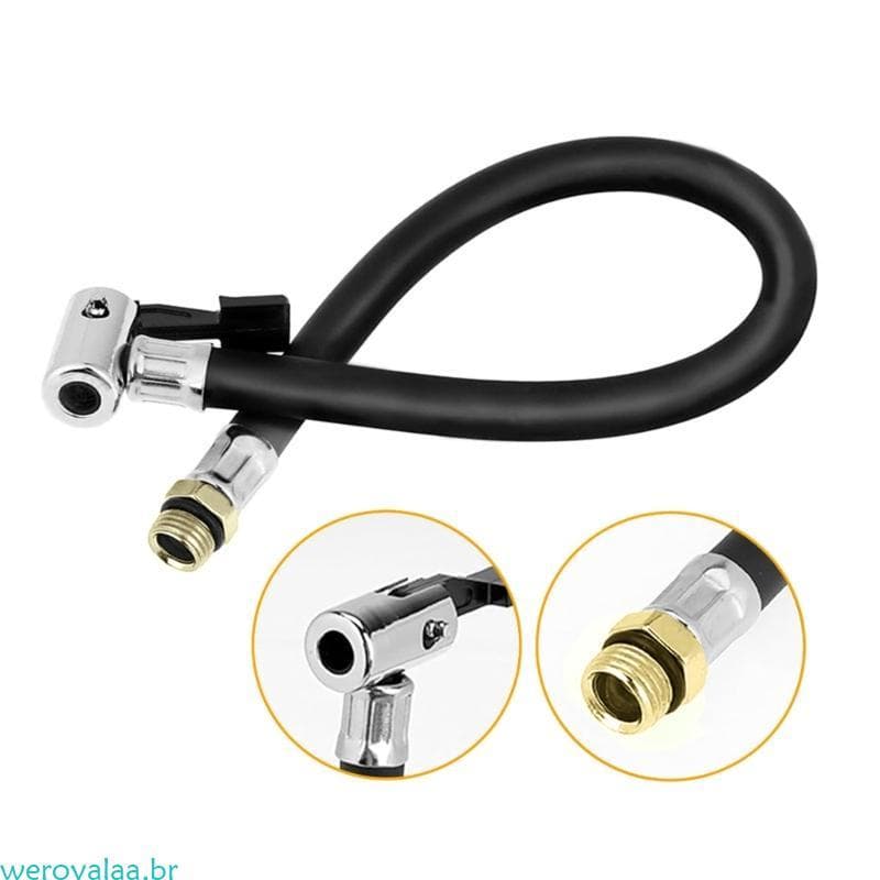 Tubo Extensão Weroyal 1 4 Conector Para Inflador Ar Pneu Mangueira Inflar Carro