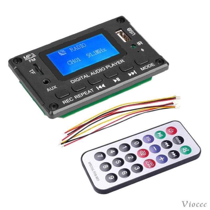 [Viocee] Placa De MP3 # 2 * Amplificador De Áudio Estéreo 40W Para Carro Entrada AUX Formato De Música Sem Perdas