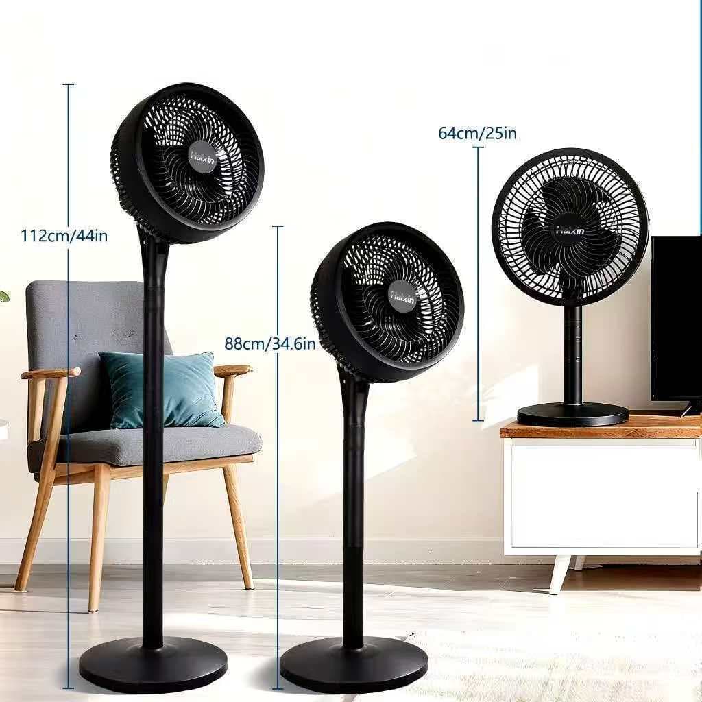 Ventilador de circulação de ar com três configurações de velocidade e ajuste de altura em três níveis,  3 pás 110v