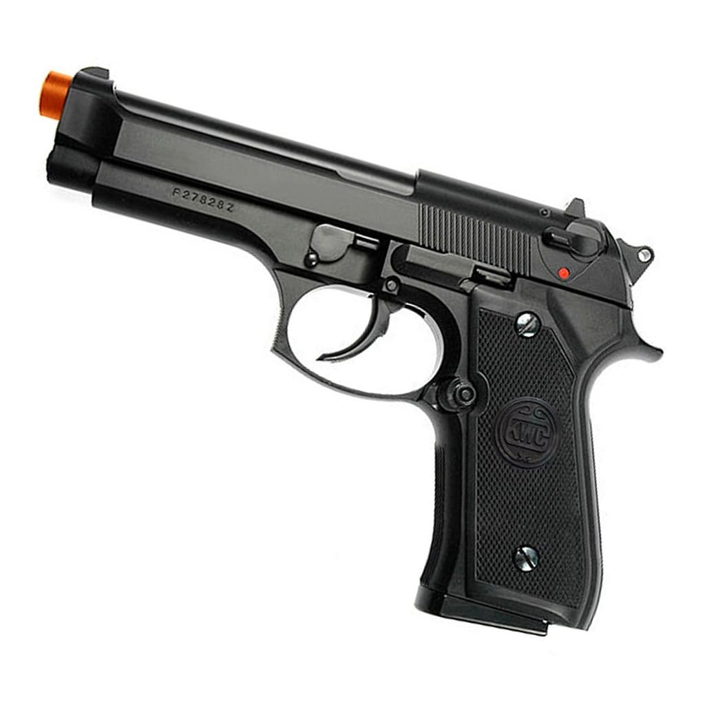 Pistola de Airsoft M92 6mm Kwc Spring Mola Rossi Bbs ou Esfera Alumínio
