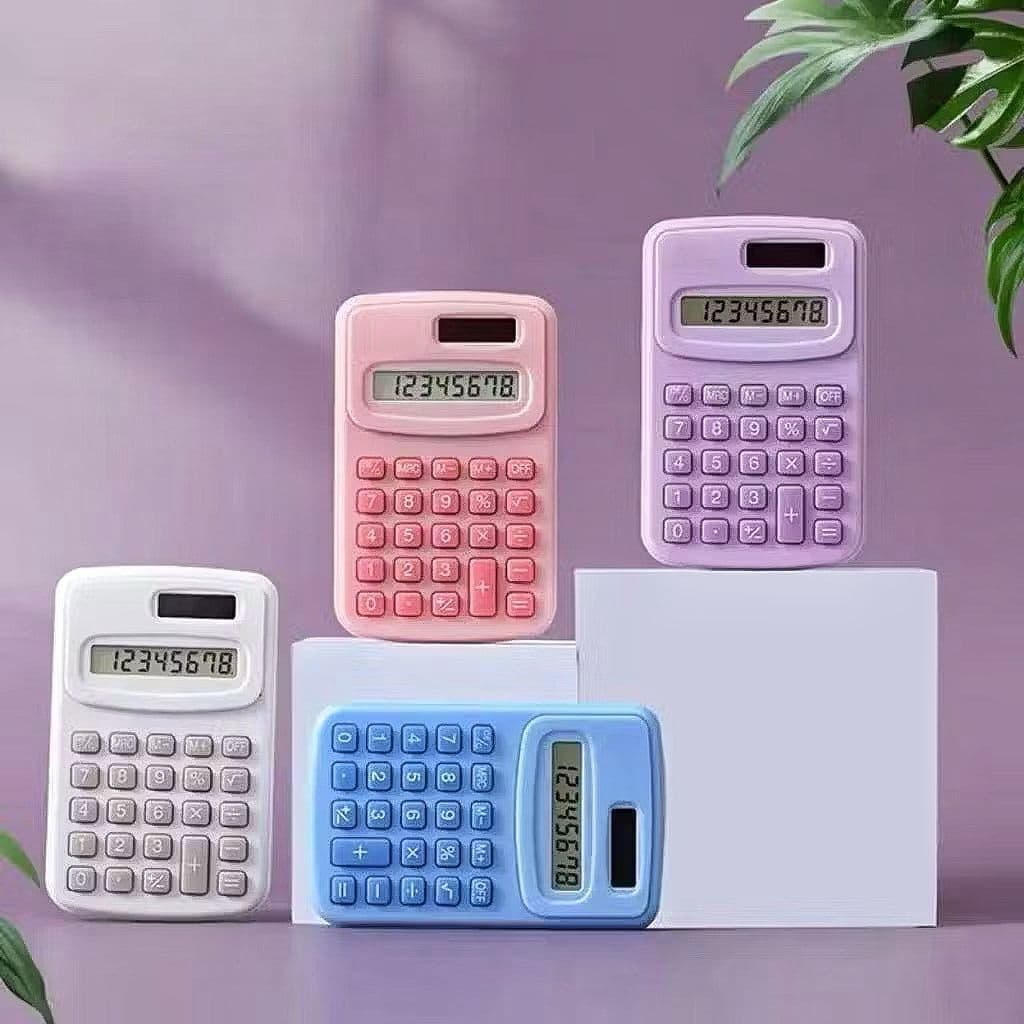 Calculadora Mini-Portátil De Bolso Matemática De 8 Dígitos Alta Qualidade Pra Uso Escolar Escritorio