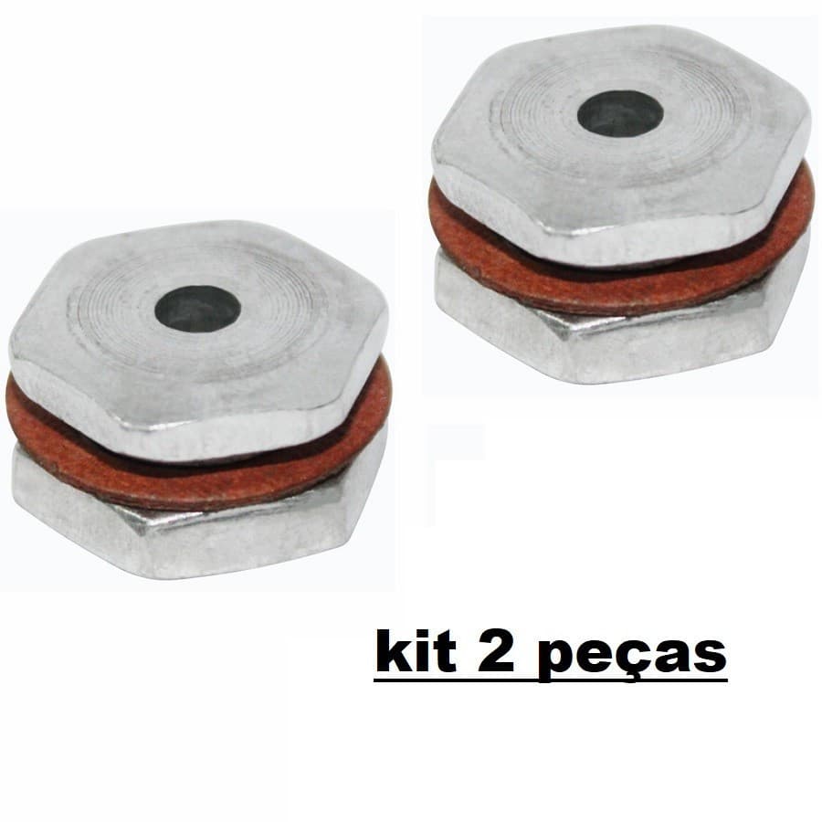 2 Válvulas De Segurança Para Panelas Pressão 2,5 a 25 litros com Rosca de 12mm