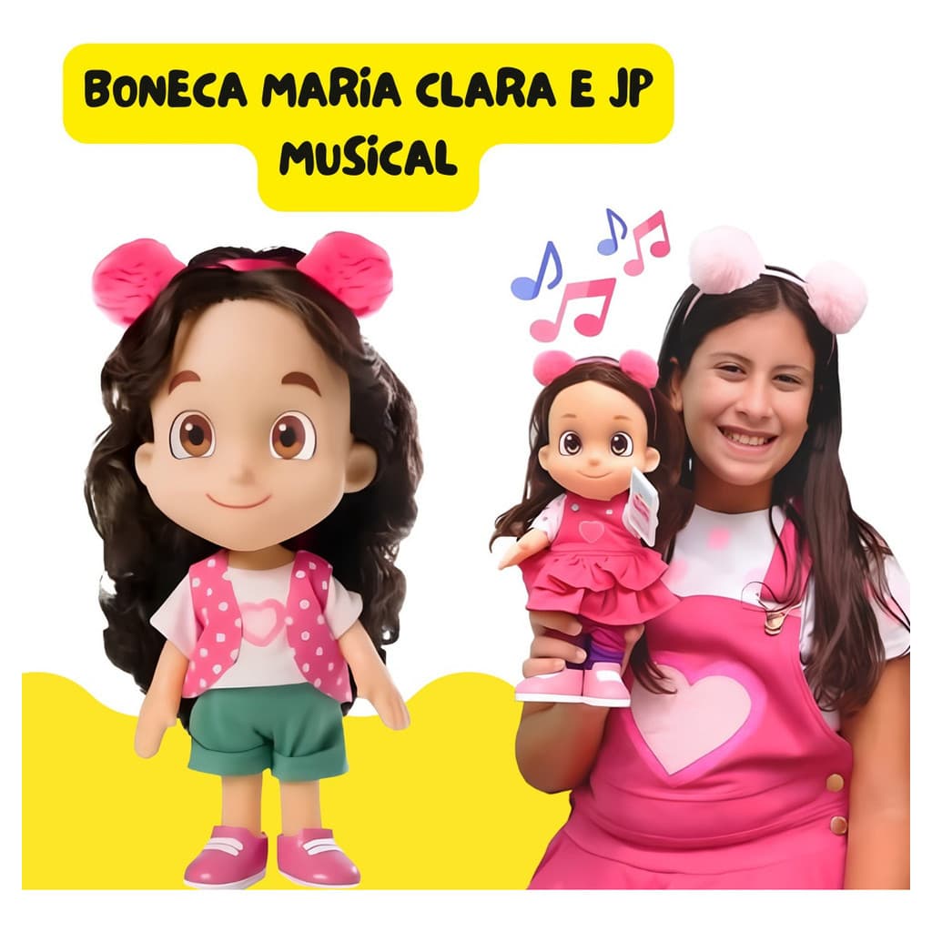 Brinquedo Boneca Maria Clara E Jp Fala Frase E Musical 27cm Envio Imediato