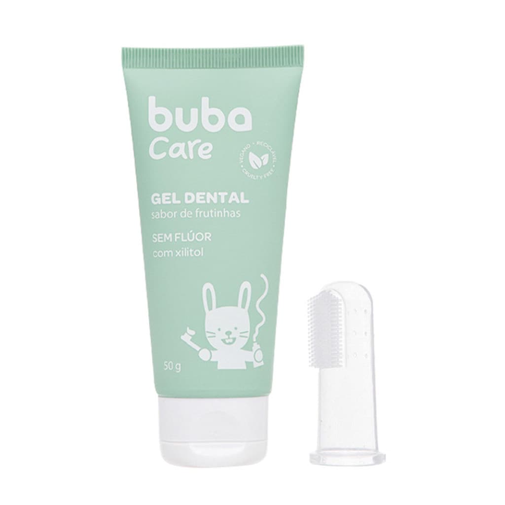Gel Dental para Bebê Buba Care Sem Flúor Vegano 50g