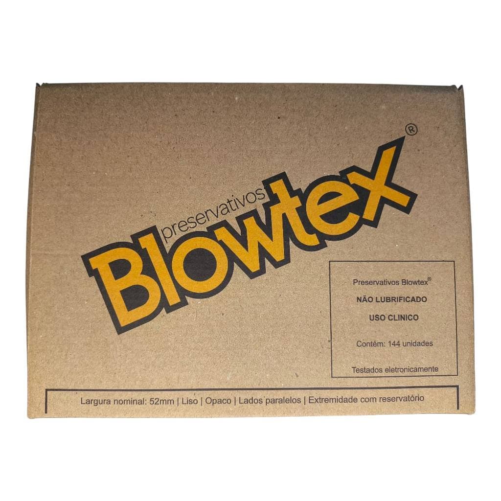 Preservativo Blowtex Não Lubrificado Uso Clínico para Ultrassom Transvaginal Caixa 144 Unidades