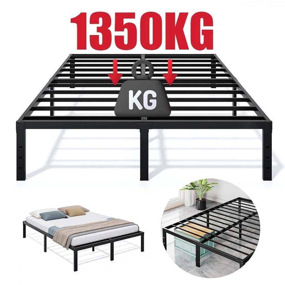 Cama de Casal Estrado de Metal Fácil De Instalar Dobrável Capacidade 1350KG Ripas de Aço Série Forte
