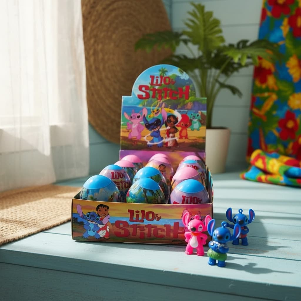  Ovo Surpresa Stitch Brinquedos Infantil Unisex Presente Divertido