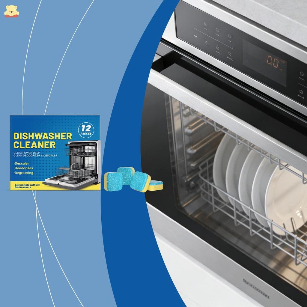 Comprimidos De Limpeza De Máquina De Lavar Louça 12 Unidades De Fórmula Suave Para Remoção Eficiente De Manchas Cozinha 