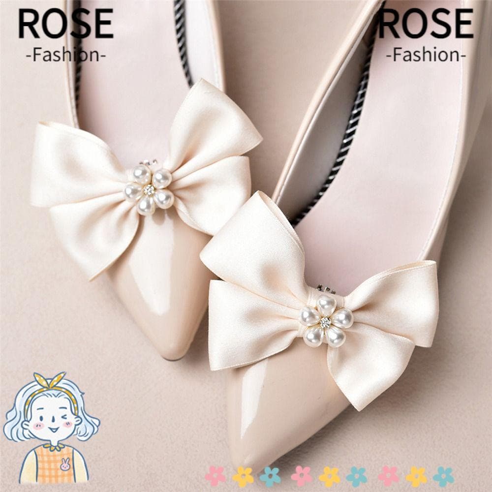 ROSEGOODS 2 Peças De Clipes Para Sapatos DIY Artesanato Removível Elegante Decoração De