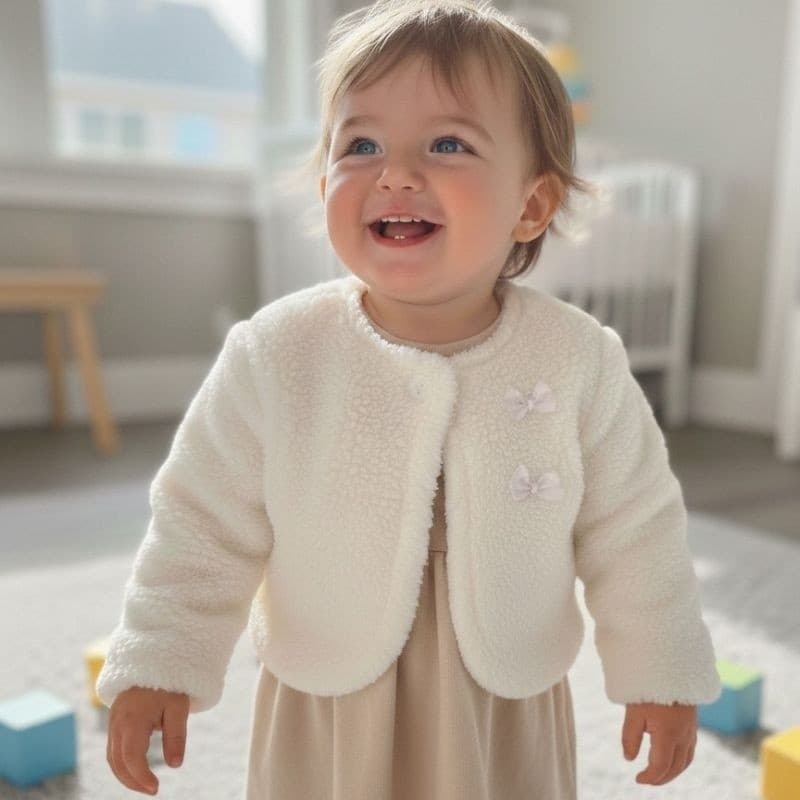 Casaco Infantil Sherpa – Pelúcia Fofinha, Forrado e Muito Quentinho