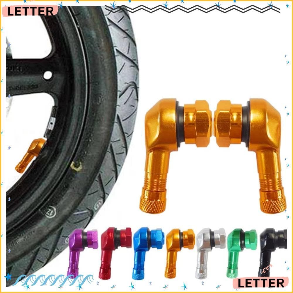 Hastes De Válvula De Motocicleta LETTER , 90 ° Aro Com Liga De Alumínio , Modificação