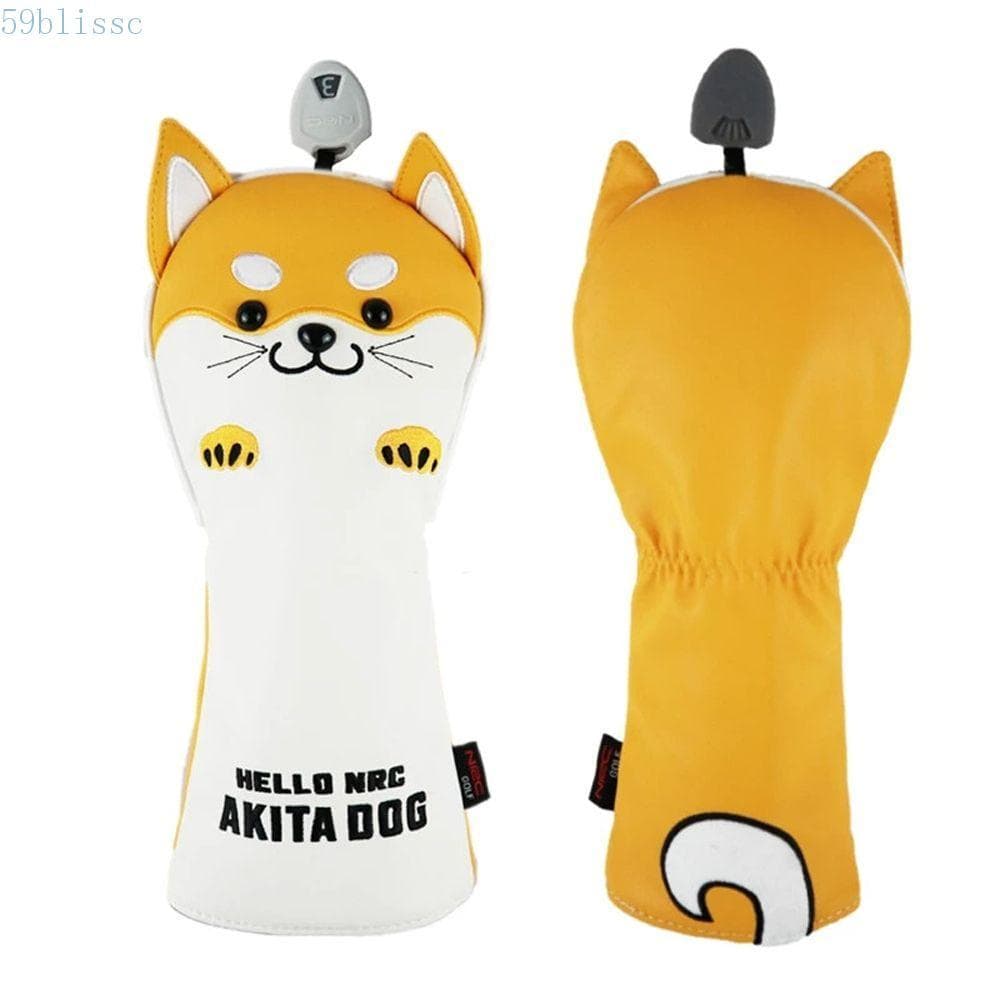 BLISSC Golf Club Headcovers Adorável AKITA Cão À Prova Dwaterproof Água Para Motorista Fairway Golfe Capas Protetoras Ca