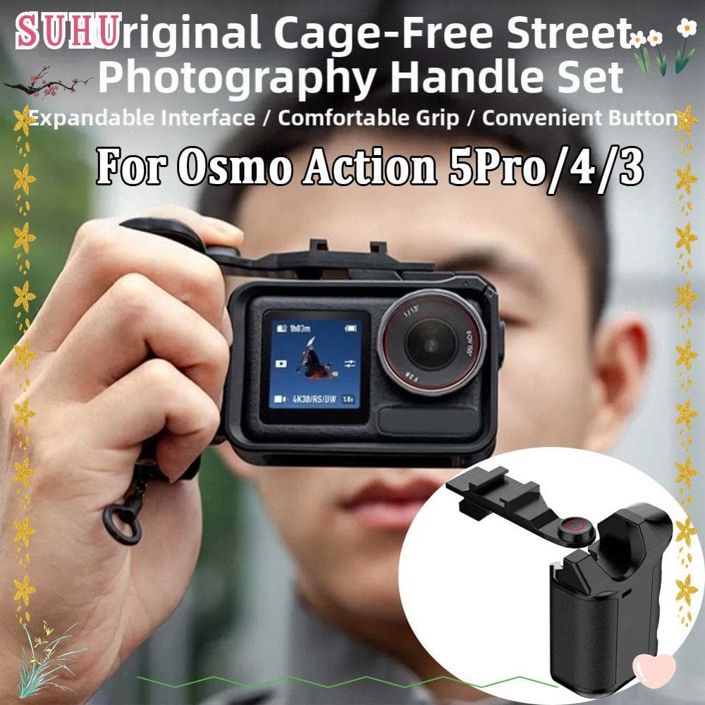 Alça Do Kit De Aderência SUHU Xplorer , Suporte Leve Para Aperto De Rua Com Botão De Obturador , DJI Osmo Action 5/4/3