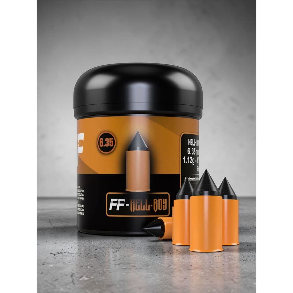 Chumbinho HELL-BOY 6.35 mm  FF-TITANIUM - Perfurante / Impacto - 50 un