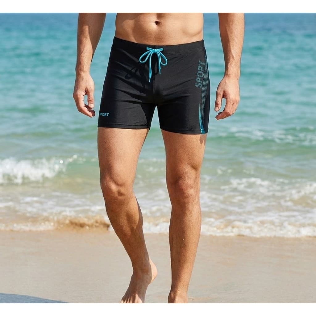 Sunga Boxer Masculina Plus Size Natação Praia Secagem Rápida
