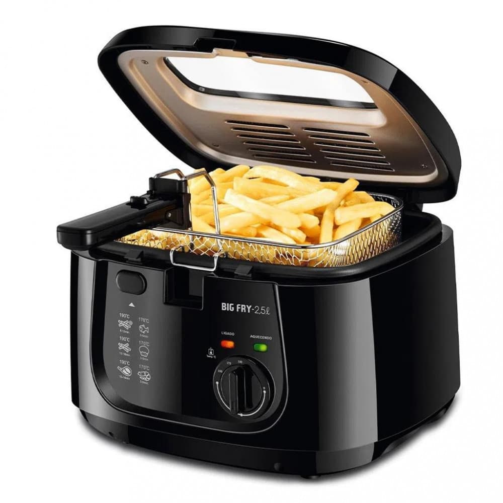 Fritadeira Elétrica Mondial com Óleo Big Fry FT-07 2,5L110V