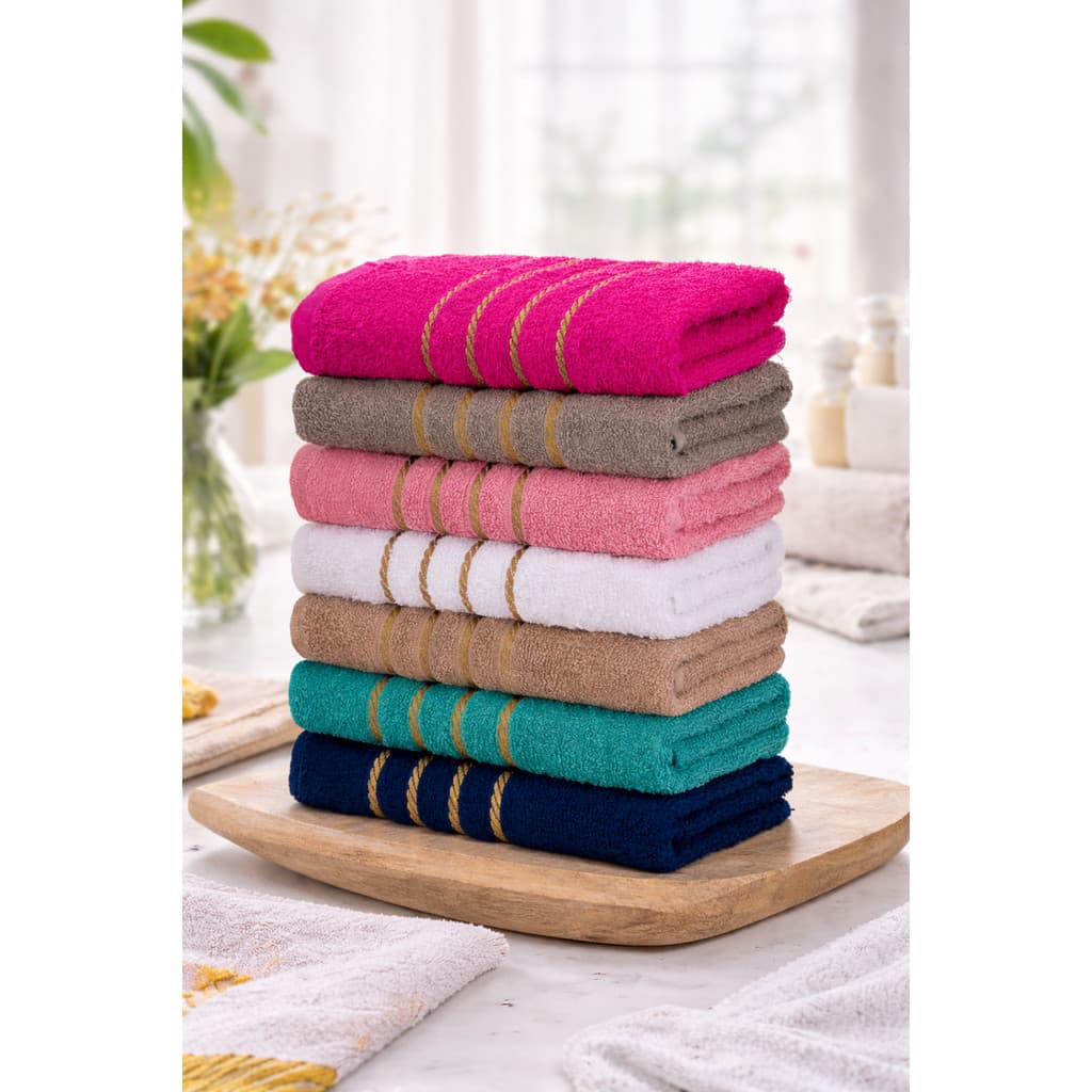 Kit 6 Toalha de Banho Banhão Grande Premium 100% Algodão Macia Ultra Luxo