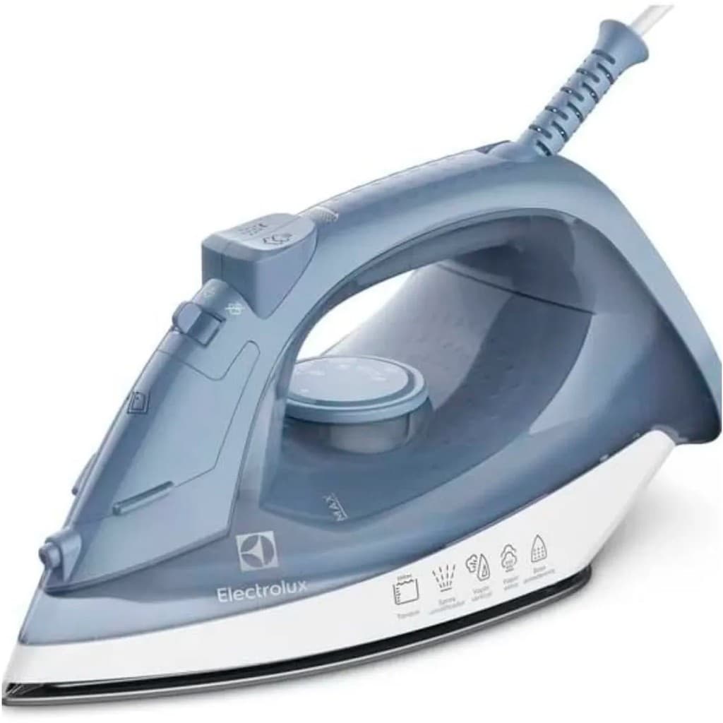 Ferro de Passar a Seco e Vapor Electrolux ESI10 Efficient Base Antiaderente Vapor Vertical