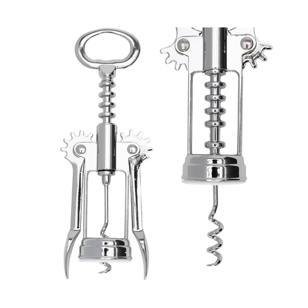 Saca Rolhas Abridor de Vinho Profissional Aço Inox Multiuso 16,5cm