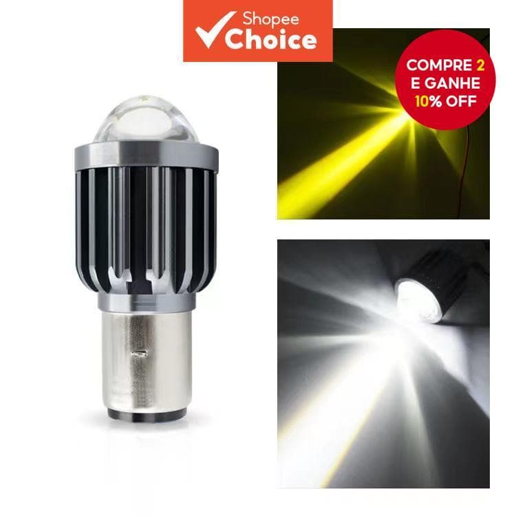 LED De Farol Heyword H6-TMX125 ALPHA/STX125/GS125/150-Branco/Amarelo