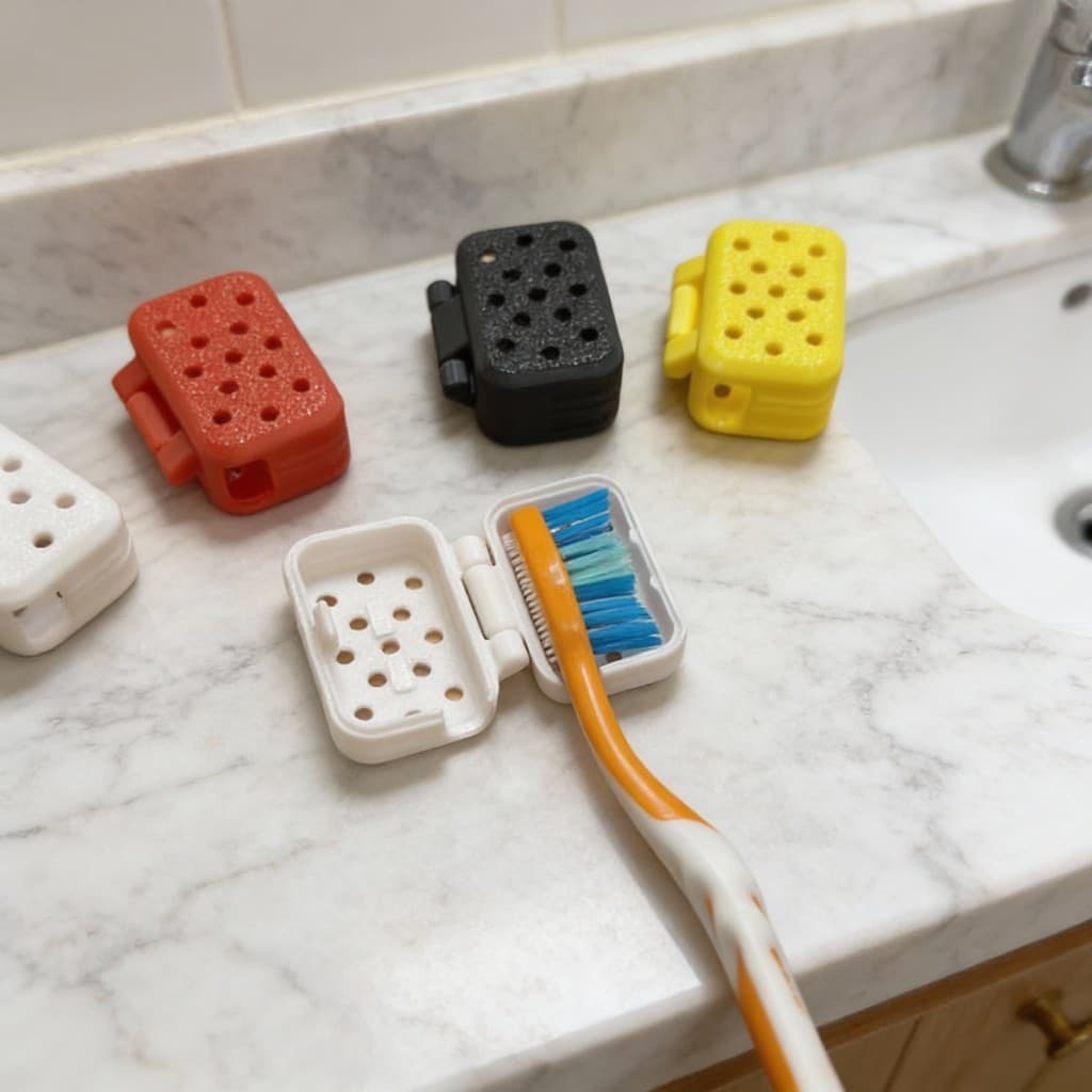 2/4 peças Clipe De Armazenamento Escova De Dentes Tampa Protetora Viagem Portátil À Prova De Poeira