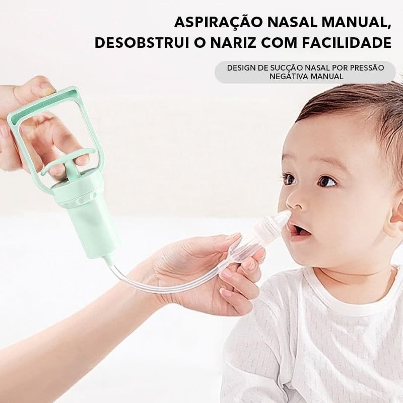 Aspirador nasal portátil aspirador nasal Manual sucção poderosa remover ranho