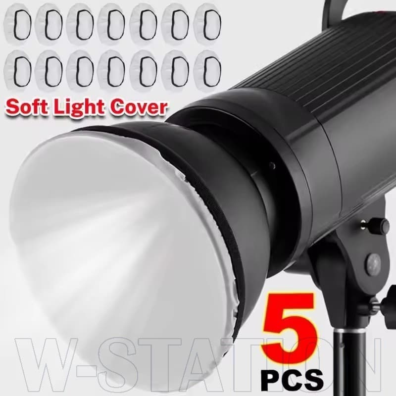 Máscara De Luz Suave Para Flash Fotográfico De 1/3/5 Unidades-Ferramentas De Fotografia Profissional-Capas De Lentes Por