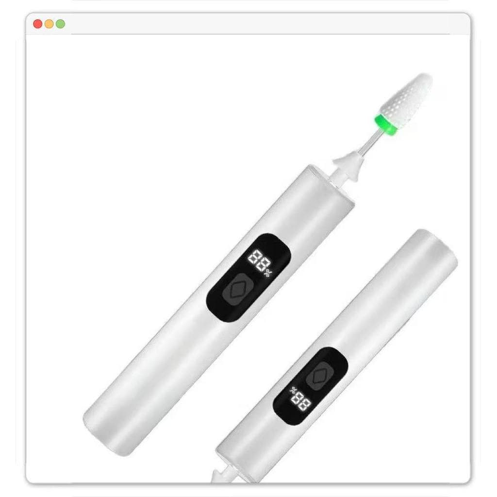 Lixadeira Lixa De Unha Alicate de unha Remover 4 em 1 Manicure Cutícula Portátil Recarregável Salão Unhas - MGC