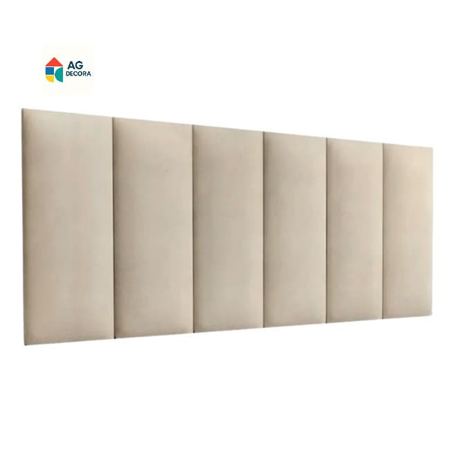 Kit Com Até 15 Placas de Cabeceira Modular Estofada  45x20cm Cama Solteiro Casal Queen King Envio24H