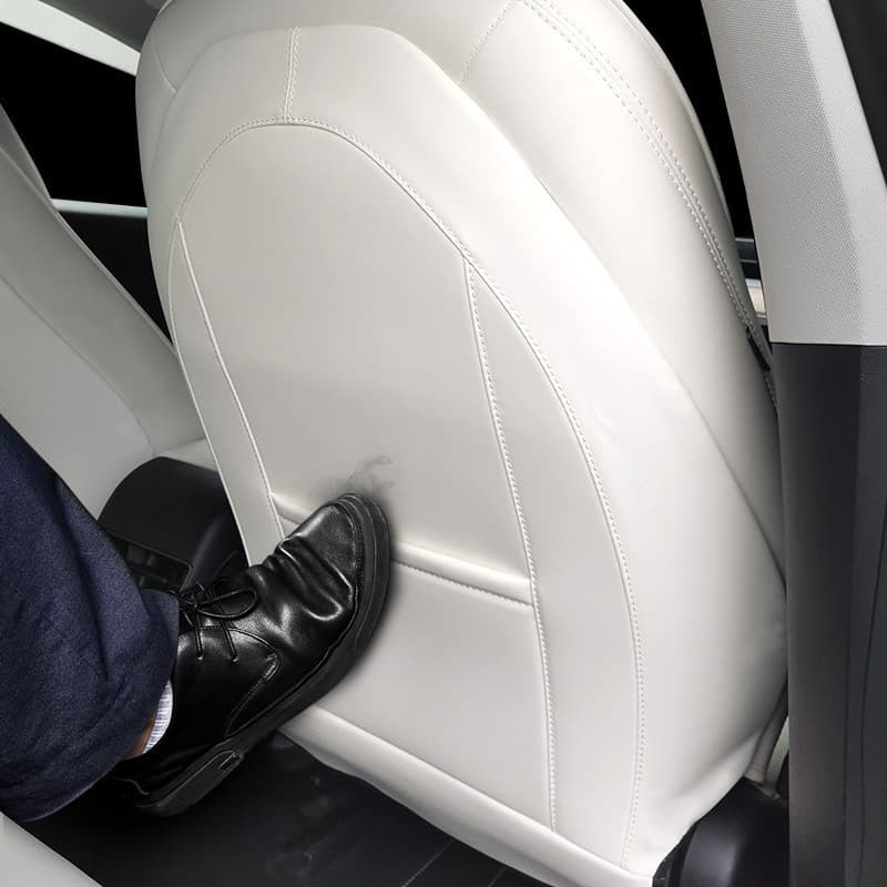Encosto Do Assento De Carro Almofada Anti-Chute Para Tesla Modelo 3 Y Acessórios Interiores Couro Sujo Volta Capa Protet