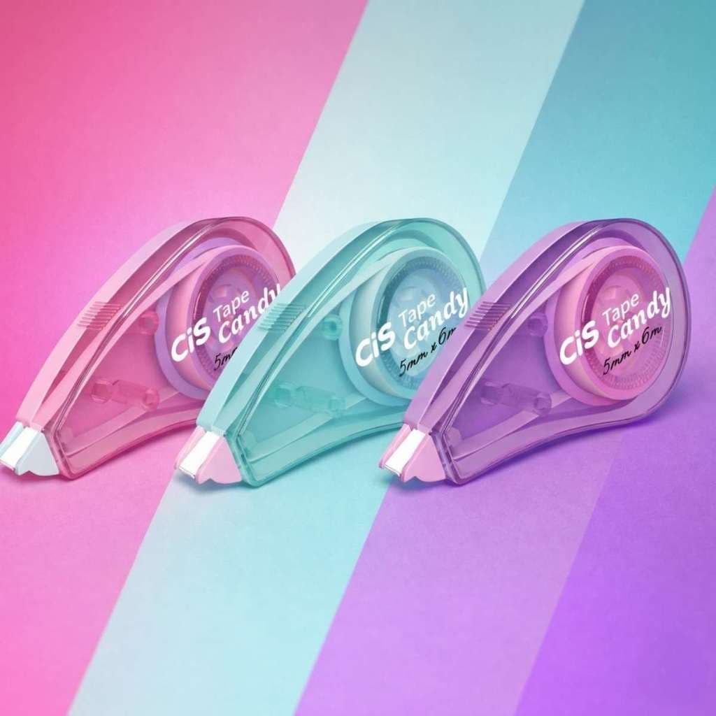 Fita Corretiva CIS Tape Candy 5mm x 6m Corretivo em Fita Escolar Escritório
