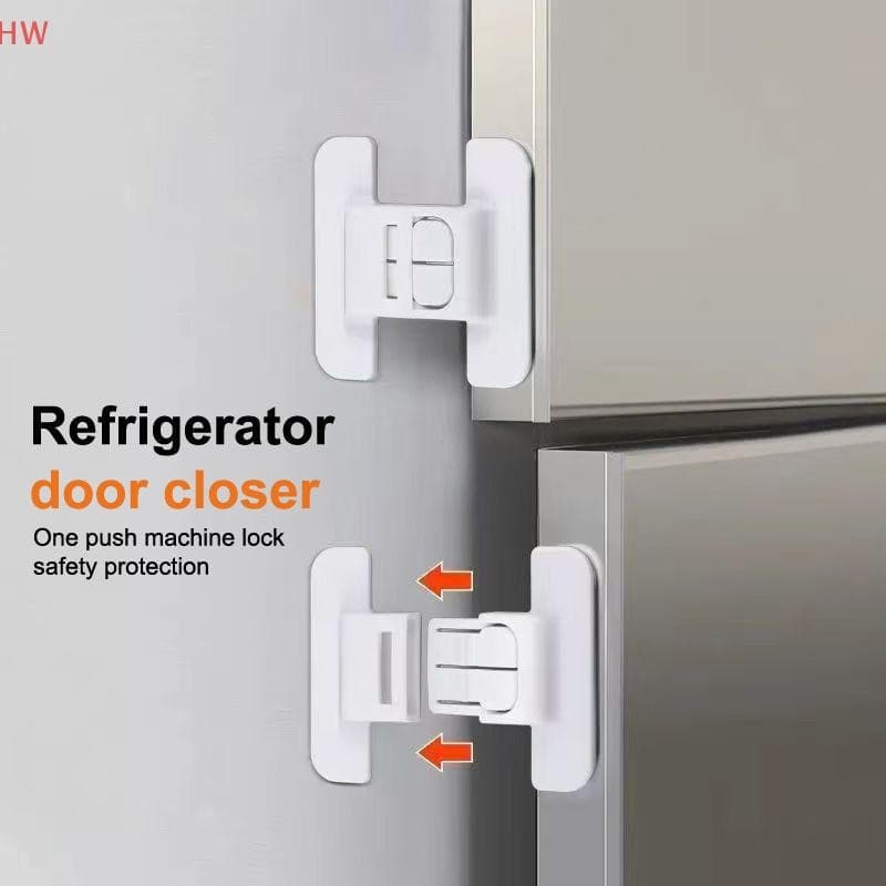 Novo Conjunto de 5 Peças de Trava de Segurança para Porta de Refrigerador e Freezer, Trava Multifuncional Protetora para