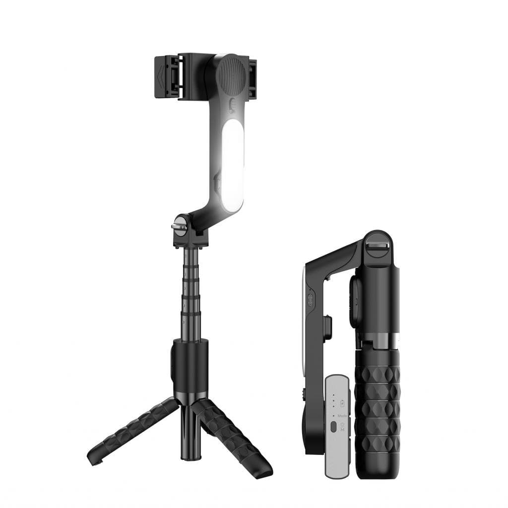 homgeek-BR Funien Selfie Stick Tripé Estabilizador de telefone Gimbal extensível versátil para vídeo on-line Tela