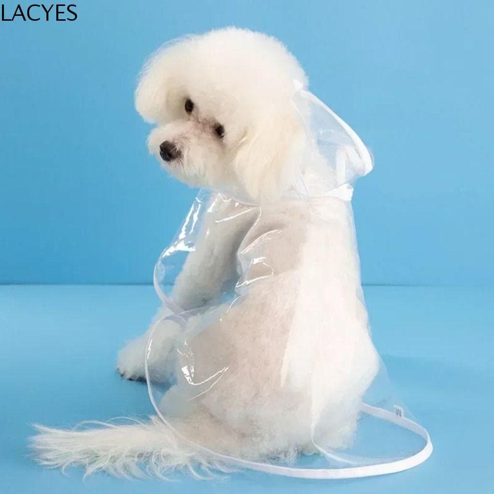 Capa De Chuva Transparente Para Cães LACYES , Jaqueta Leve E À Prova D'água Animais De Estimação , Poncho Resistente Mor