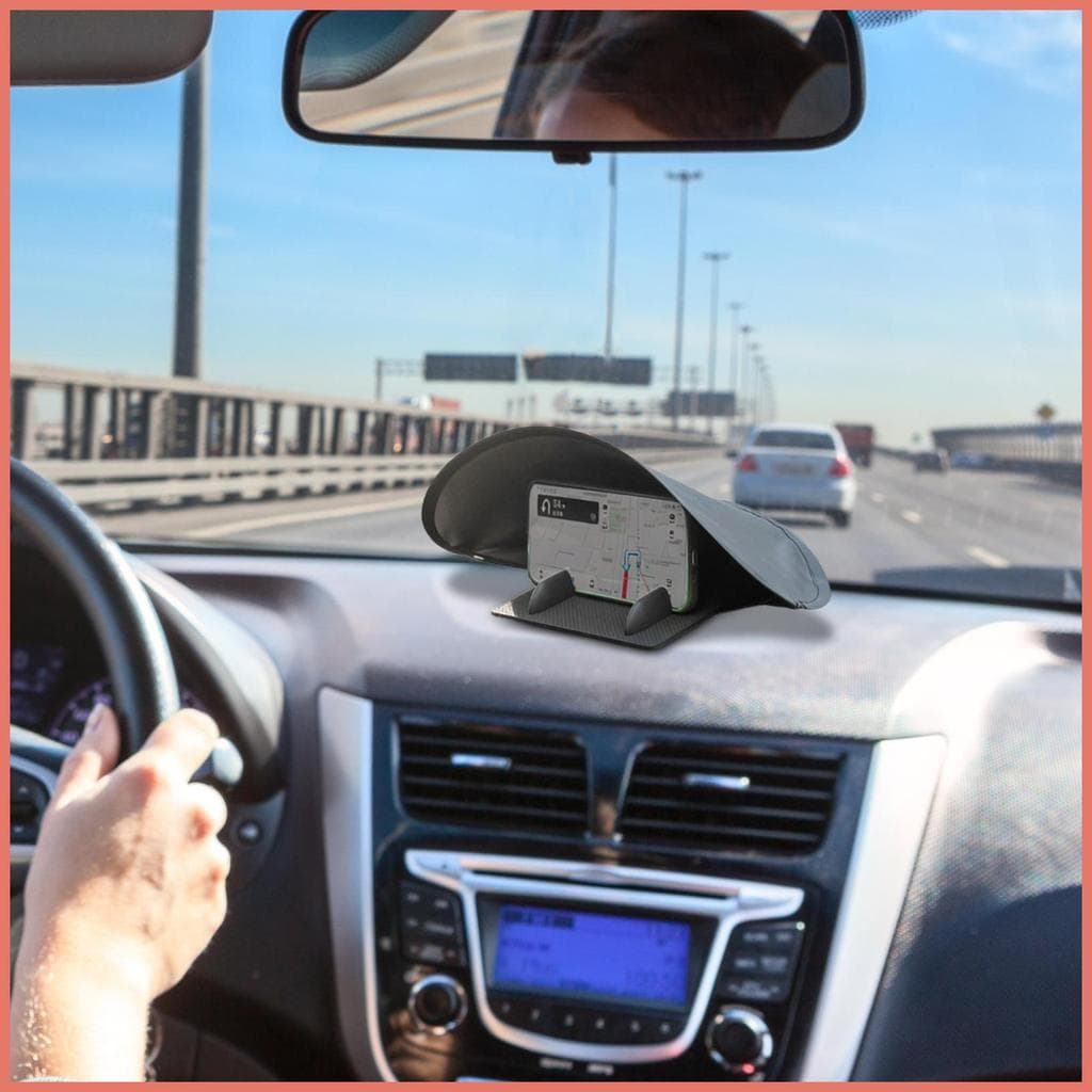Pára-Sol Do Telefone Carro Anti-Reflexo Dobrável Capa Celular Para Caminhão Automotivo SUV Painel Condução xurit3br