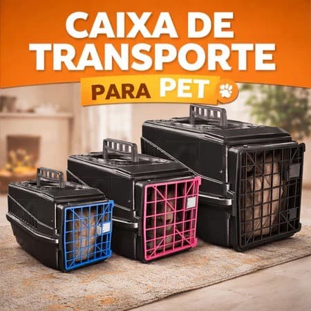 Caixa Transporte Grande Media Pequena Mec Pet