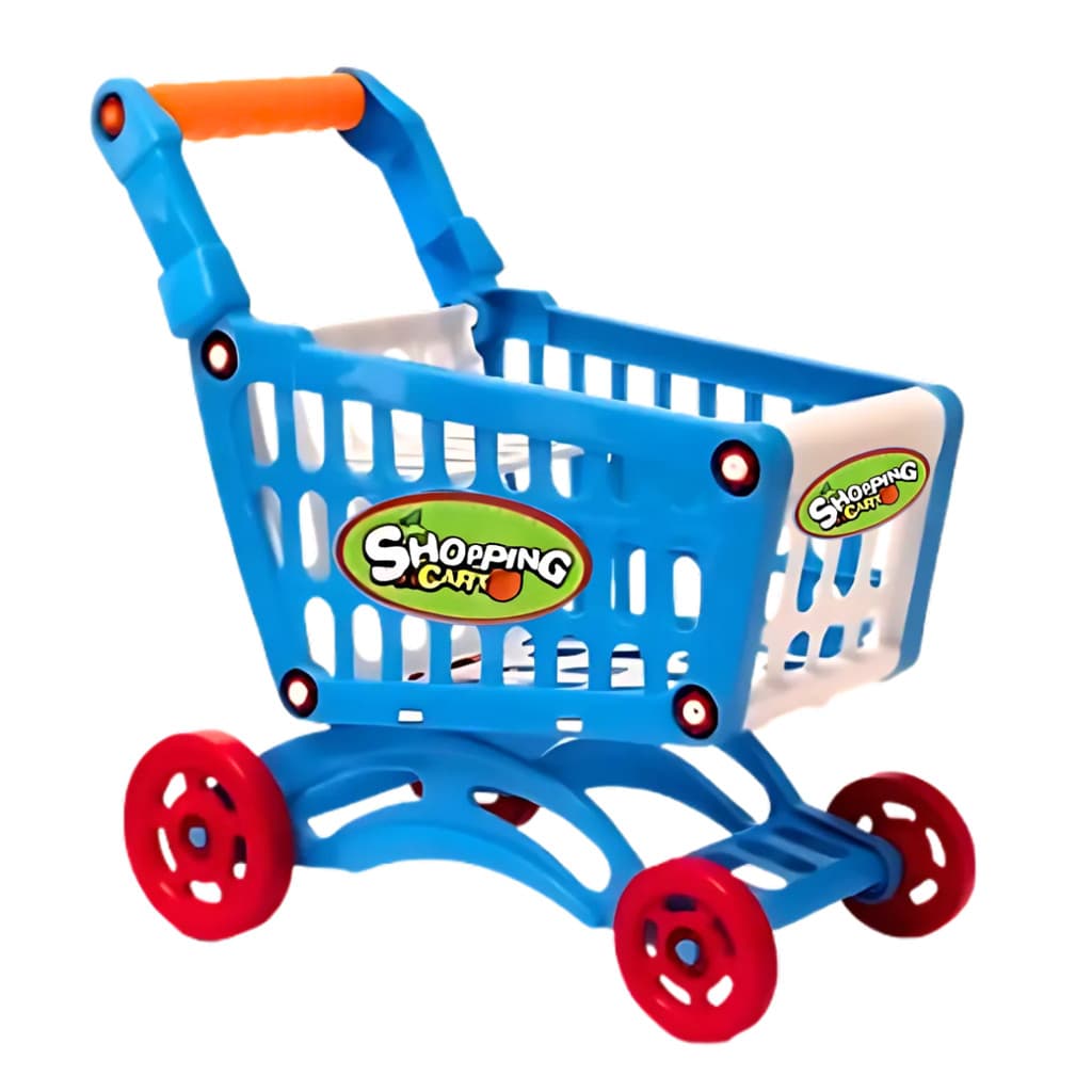 Carrinho de Compras Infantil  Azul - Castela