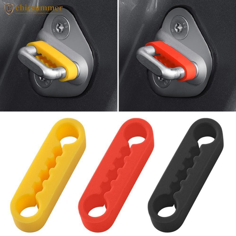 CHICSUMMER 4pcs Almofada À Prova De Choque Para Porta De Carro Capa Protetora Fechadura De Antiferrugem Manga Som Amorte