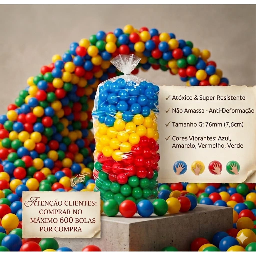 Bolinhas para Piscina 100 Unidades coloridas 76mm Melhor Material Não Amassa Envio Imediato Promoção
